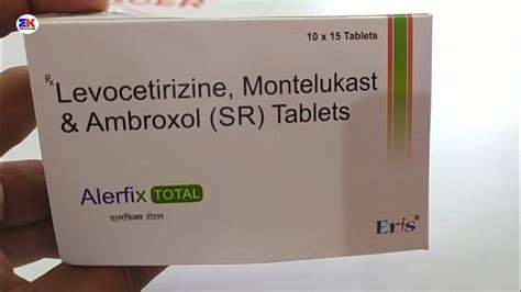 Alerfix Total Tablet | Levocetrizine Montelukast and Ambroxol Tablet ...