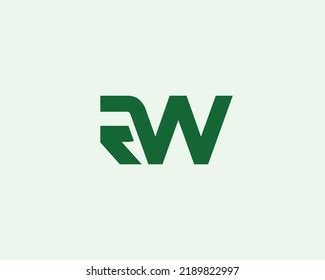 Rw Logo Design Vector Template Stock Vector (Royalty Free) 2189822997 ...