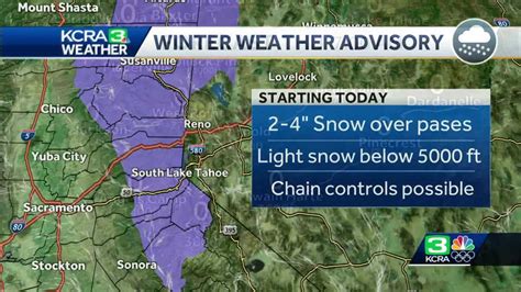 Weather system brings rain and snow showers to the Sierra. Here's the ...