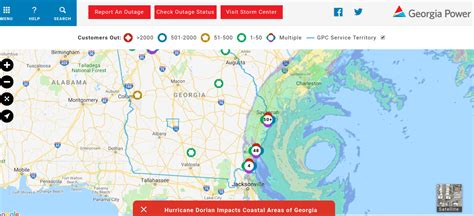 Georgia Hurricane Dorian Power Outages Maps | Heavy.com