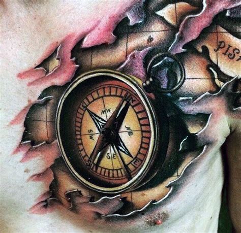 3d Tattoo Compass - Viraltattoo