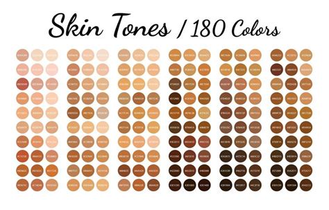 Skin Tones, Color Swatches, Color Palette, iPad - Etsy Canada in 2024 | Color palette challenge ...