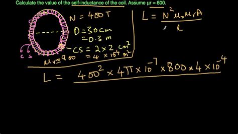 EMI13 - Calculating Self Inductance - Numerical Examples - YouTube