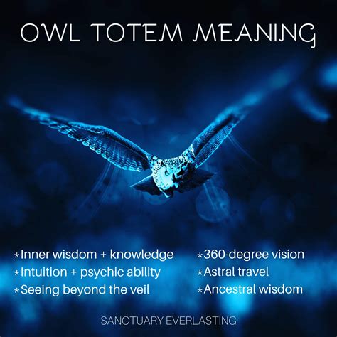 Owl Totem Meaning (Spirit Animal) - Sanctuary Everlasting