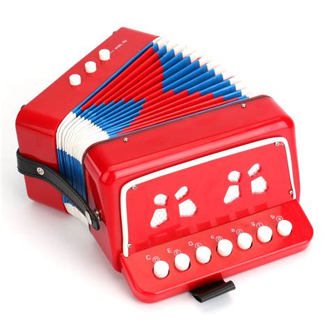 Tosnail Kids Piano Percussion Accordion Musical Toy, Red- Buy Online in ...