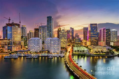 Miami, Florida, Skyline Photograph by Seanpavonephoto