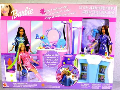 NIB BARBIE DOLL CUT 'N STYLE SALON PLAYSET | eBay