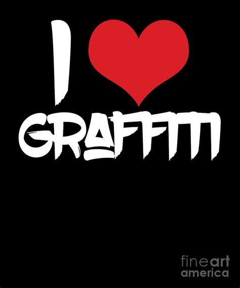 Graffiti Artist Hiphop Wall Mural Fan I Love Graffiti Digital Art by Thomas Larch | Fine Art America