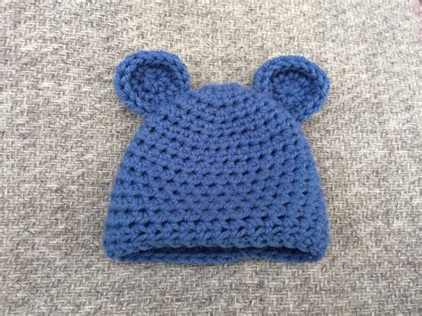 Crochet baby hat with ears | Crochet baby hats, Crochet hats, Crochet