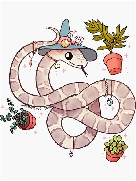 Cute Animal Illustrations Digital Illustration | Snake drawing, Cute ...