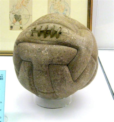 The First World Cup Soccer Ball. 1930 World Cup Soccer Ball of "Tiento". [1196x1276] : ArtefactPorn