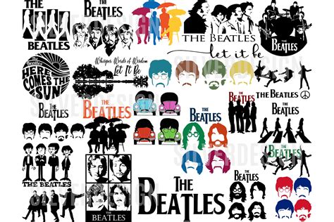 The Beatles SVG Bundle SVG Png Dxf Eps Pdf Datei für Cricut geschnitten ...