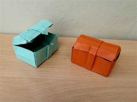 How to Make a Paper Treasure Chest - Easy Tutorials - YouTube