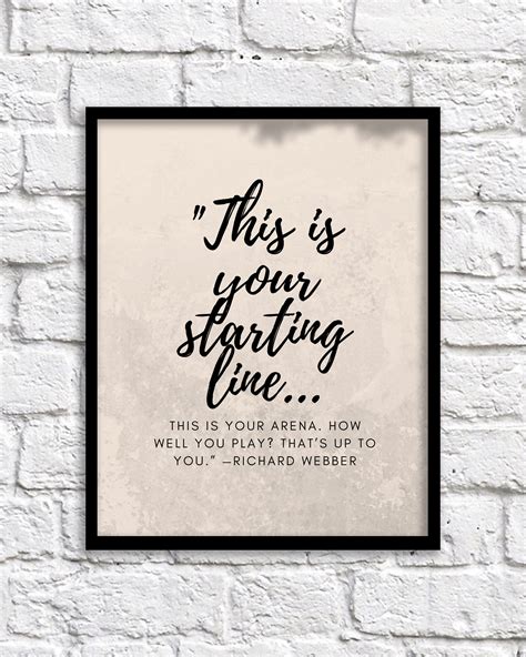 Greys Anatomy Quote, Starting Line Art Print, Text Art Print, Poster, Personalized Art Print ...