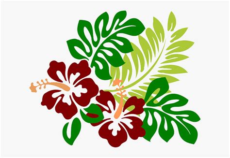 Red Flower Clipart Moana - Hibiscus Clip Art, HD Png Download ...