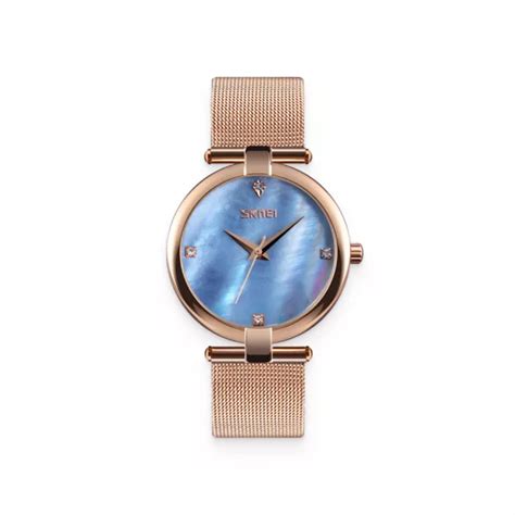 Blue Dial Women’s Gold Quartz Watch - Walmart.com