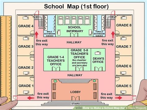 How to Make a School Map (for a Class Project): 14 Steps