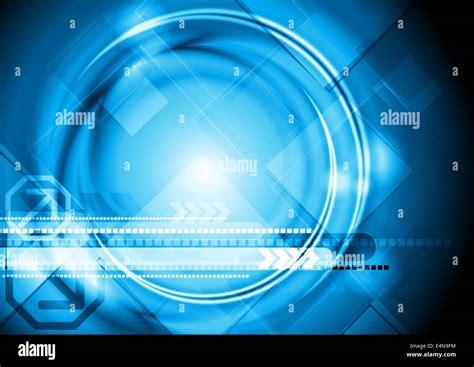 Hi-tech blue background Stock Photo - Alamy