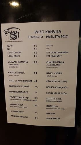 Cafe menu | Helsinki, November 2017 | hugovk | Flickr