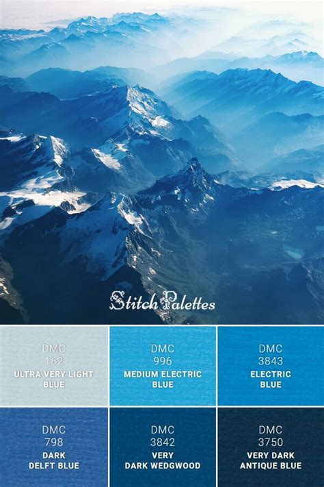 Blue Mountains | Blue color schemes, Blue colour palette, Color palette ...