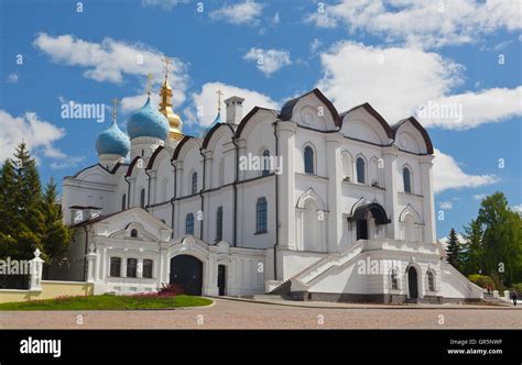 Blagoveshchensk cathedral in the Kazan Kremlin, Russia Stock Photo - Alamy