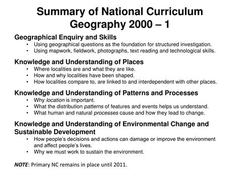 PPT - Geography in the Revised Primary Curriculum PowerPoint Presentation - ID:423438