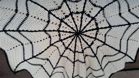 Spider Web Blanket Crochet Pattern Halloween Blanket Crochet - Etsy