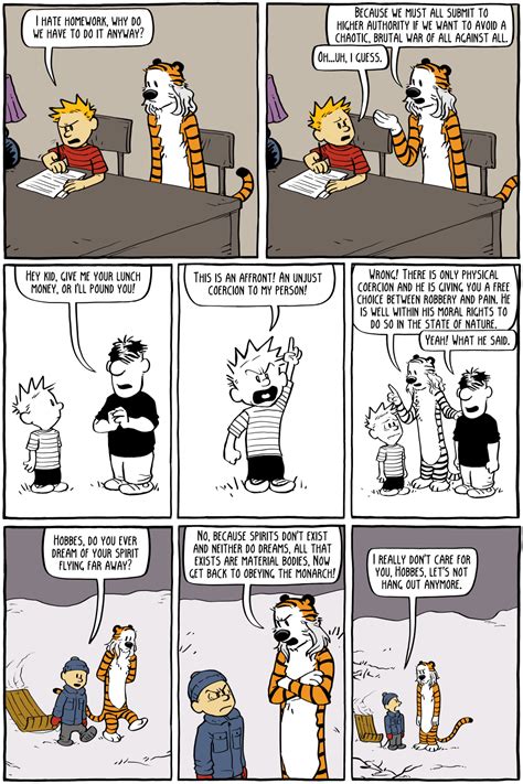 Calvin and Thomas Hobbes - Existential Comics