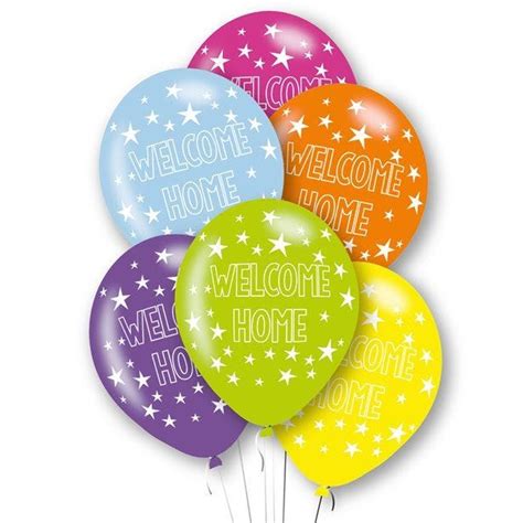 Welcome Home Latex Balloons - 11" (6pk) | Party Delights