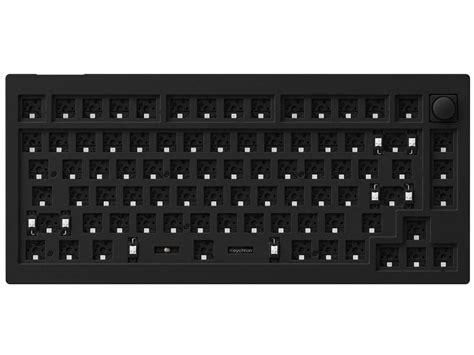 ANSI Keychron V1 QMK RGB Barebone Mac/PC Carbon Black Custom Keyboard with Knob : V1-Z4 : The ...