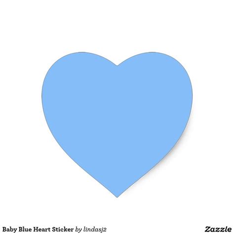 Baby Blue Heart Sticker | Zazzle | Blue heart, Heart stickers, Baby blue