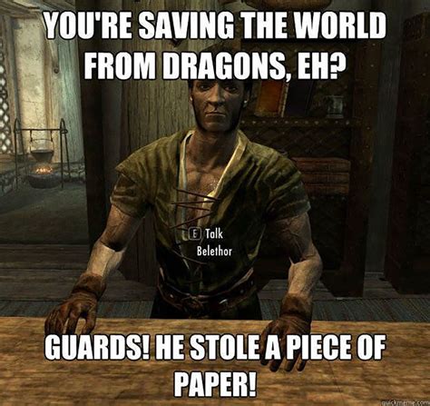 25 Hilarious Skyrim Memes That Are Too Dank For Words