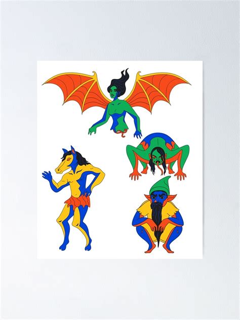 "Aswang Philippine Mythology Sticker Pack" Poster for Sale by ecdato | Redbubble