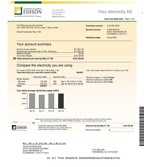 Edison Electricity Bill Form ≡ Fill Out Printable PDF Forms Online