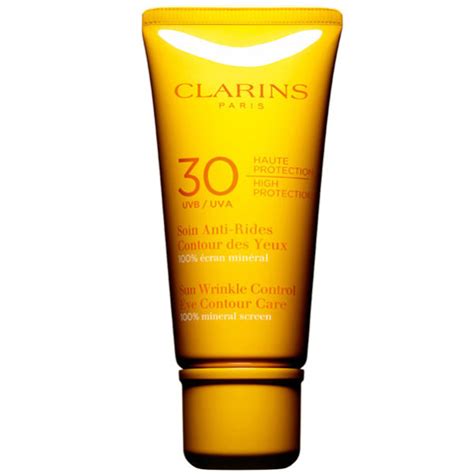 Clarins Sun Wrinkle Control Eye Contour Care Cream High Protection ...