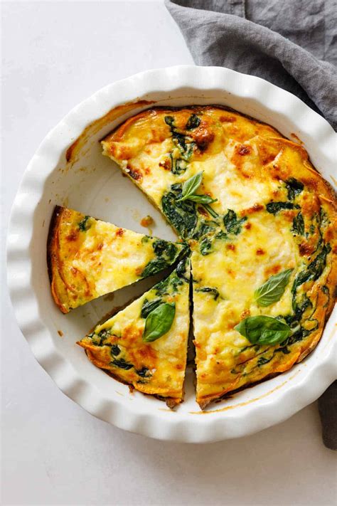 Crustless Spinach Quiche - Green Healthy Cooking