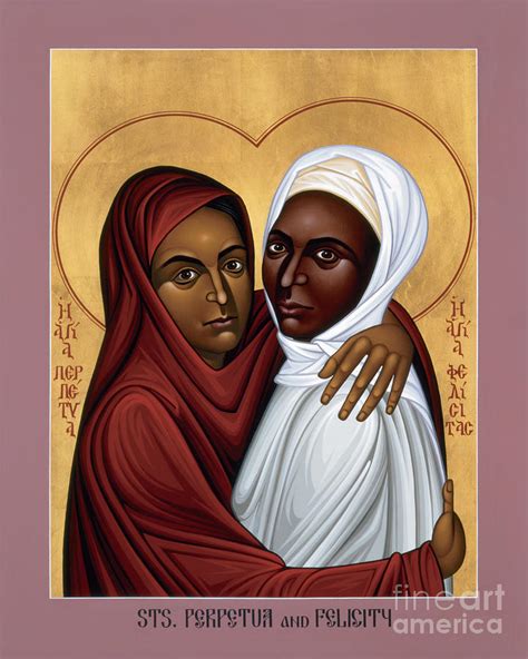 Sts. Perpetua and Felicity - RLPAF Painting by Br Robert Lentz OFM ...