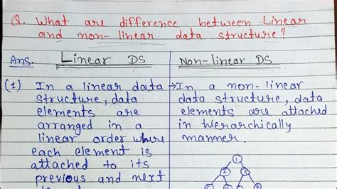 Difference between linear and non linear data structures - YouTube