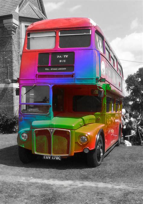 Rainbow Bus by TheBigDaveC on DeviantArt