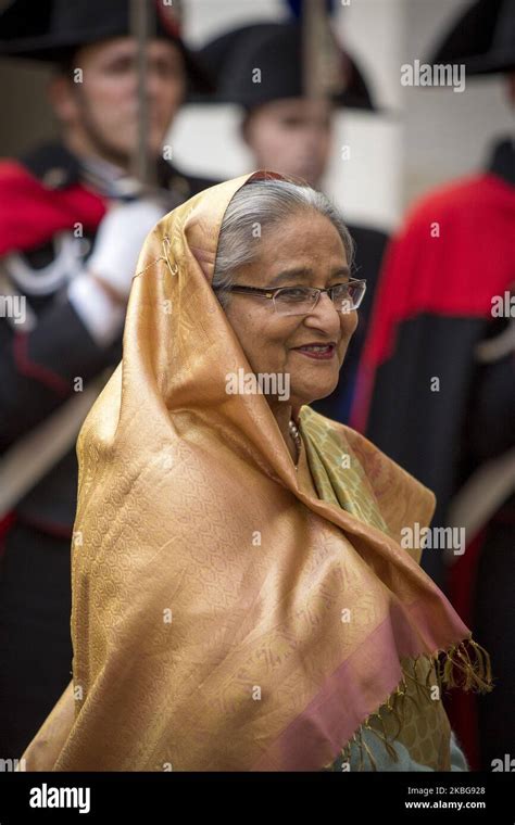 Sheikh Hasina Prime Minister of Bangladesh at Chigi Palace in Rome ...