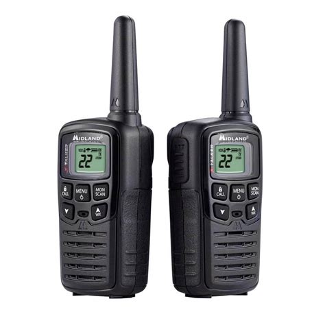 Midland X-Talker 20-Mile Range 2-Way Radios in Black-T10 - The Home Depot