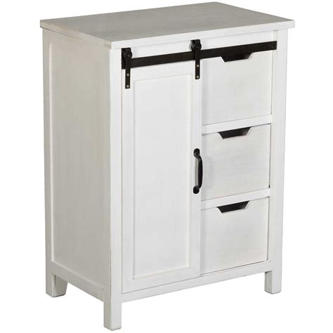 White Barn Door Cabinet | AFW.com