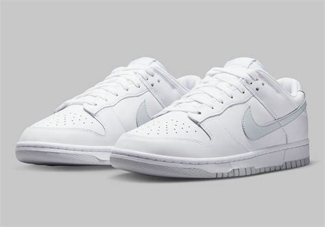 The Nike Dunk Low Appears In An Arctic White And Pure Platinum Blend - Hype Sneaker