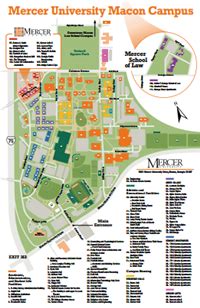 Mercer University Campus Map – Map VectorCampus Map