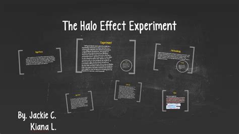 The Halo Effect Experiment by Jackie Cheshire on Prezi