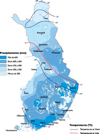 Finland Climate map | Order and download Finland Climate map