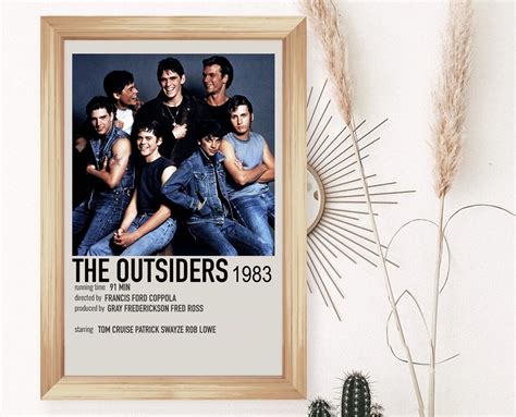 The Outsiders Movie Poster Art Gift Vintage Movie Poster | Etsy