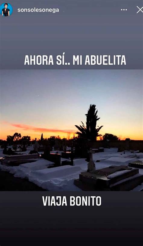 Muere la abuela de Sonsoles Ónega: "Ahora sí... Mi abuelita, viaja ...