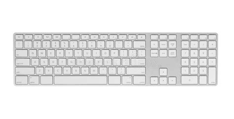 Gray Keyboard Isolated On White Background. Stock Photo - Image of blank, design: 29933656