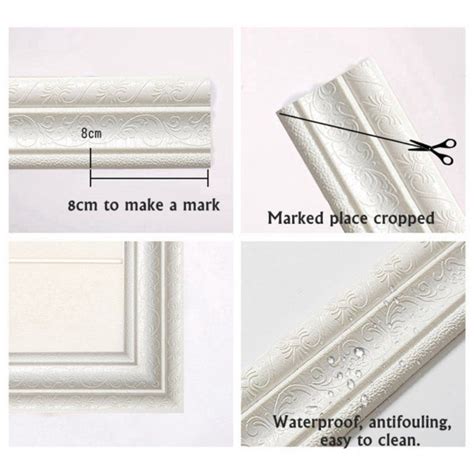 3D Waterproof Wallpaper Border Peel and Stick Wall Border Foam Wall ...